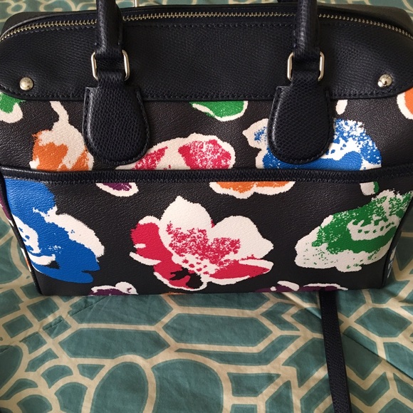 Coach Large Wildflower Bennett Satchel Rainbow - Picture 6 of 8